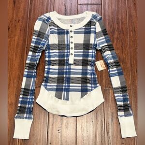 NWT Free People Rally Printed Layer Top Small Hanley S